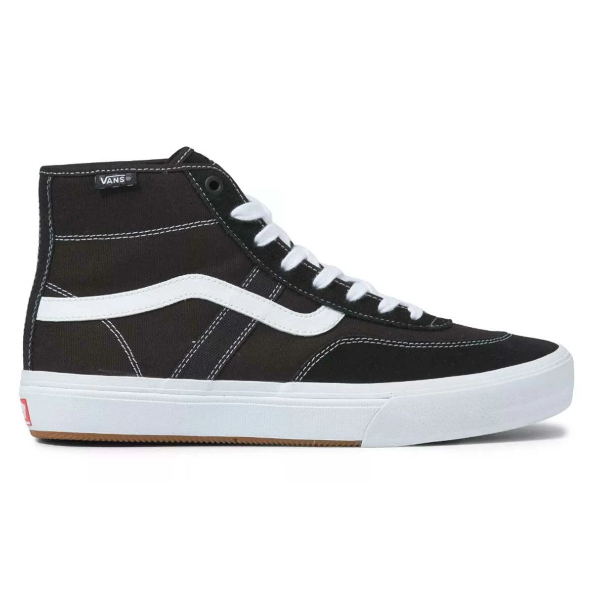 Vans Crockett High Skate Shoes, Black/White 1 Vans Crockett High Skate Shoes, Black/White