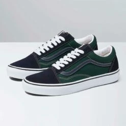 Vans Old Skool 2 Tone Skate Shoes, Navy/Green -Deals BC Surf Store VN0A5JMI1T8 3