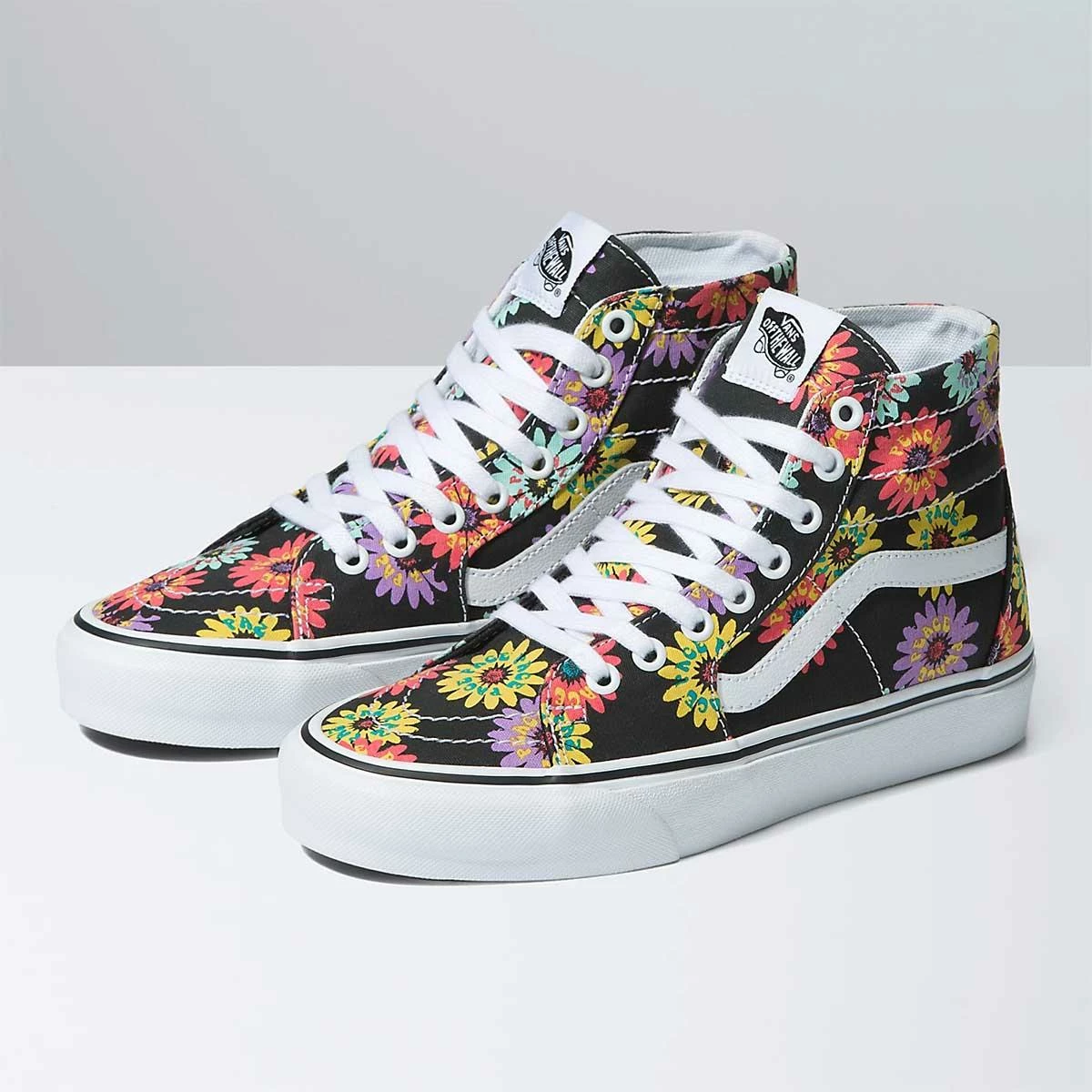 Vans Sk8-Hi Tapered Women's Skate Shoes, Peace Floral Floral 2 Vans Sk8-Hi Tapered Women's Skate Shoes, Peace Floral Floral - Image 2